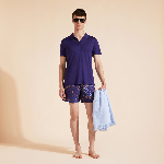 Resim Erkek Pirinol Tencel Polo Mavi