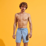 Resim Erkek Moorea Solid Mayo Mavi