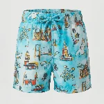 Resim Erkek Çocuk Jim Vilebrequin İstanbul Limited Edition Mayo Mavi