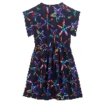 Resim Kız Çocuk Starfish Ganni Elbise Lacivert