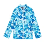 Resim Çocuk Tahiti Flowers Ginko-Z UV Korumalı Tişört Beyaz