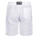 Resim Erkek Baie Keten Bermuda Beyaz