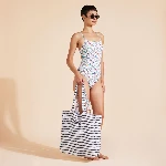 Resim Kadın Rainbow Birds Laure Mayo Beyaz