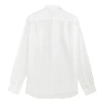 Resim Erkek Caroon Keten Gömlek Beyaz