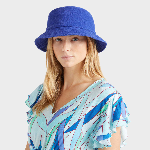 Resim Unisex Boom Havlu Şapka Mavi