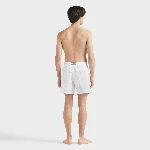 Resim Erkek Ronde des Tortues Jacquard Broché Moopea Mayo Beyaz