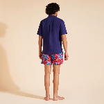 Resim Erkek Charli Keten Gömlek Mavi