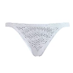 Resim Kadın Strass Lili Bikini Altı Beyaz