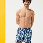 Resim Erkek Batik Fishes Merise Mayo Lacivert