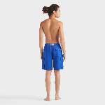 Resim Erkek Baie Keten Bermuda Mavi