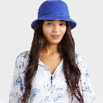 Resim Unisex Boom Havlu Şapka Mavi