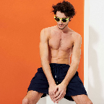 Resim Erkek Baie Keten Bermuda Lacivert