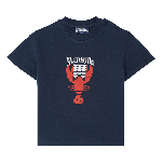 Resim Erkek Çocuk Graphic Lobsters Bisous Tişört Lacivert