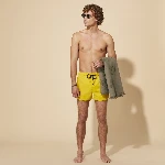 Resim Erkek Man Solid Mayo Sarı