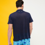 Resim Erkek Pyramid Keten Polo Lacivert