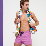 Resim Erkek Solid Man Mayo Pembe