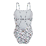 Resim Kadın Rainbow Birds Laure Mayo Beyaz