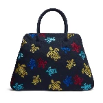 Resim Unisex Multicolor Turtles Dance Brady Çanta Lacivert