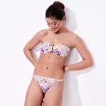 Picture of Kadın Rainbow Flowers Fraz Bikini Altı Mor