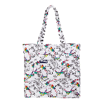 Resim Unisex Rainbow Birds Babette Çanta Beyaz
