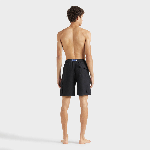 Resim Erkek Baie Keten Bermuda Siyah