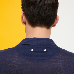 Resim Erkek Pyramid Keten Polo Lacivert