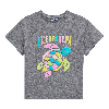 Resim Kız Çocuk Gitty Multicolore Turtle Tişört Gri